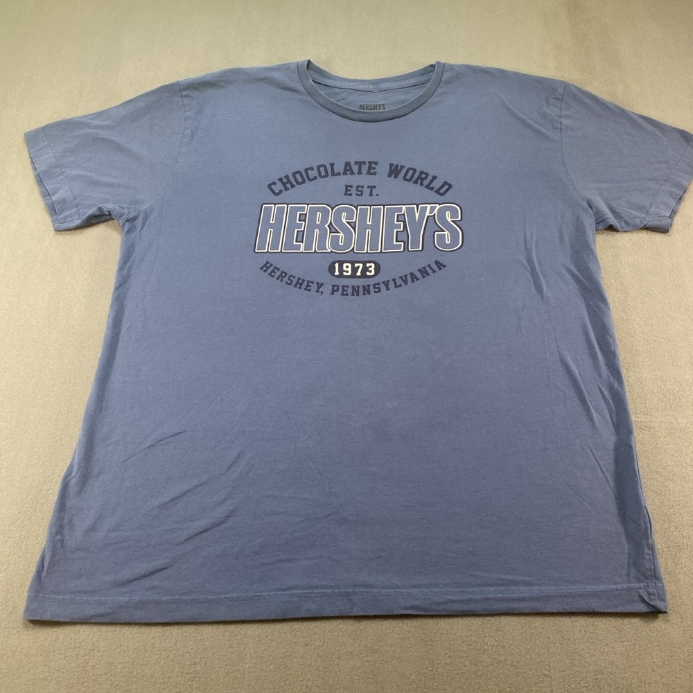 Hershey's Mens T-Shirt Chocolate World Graphic Tee XL